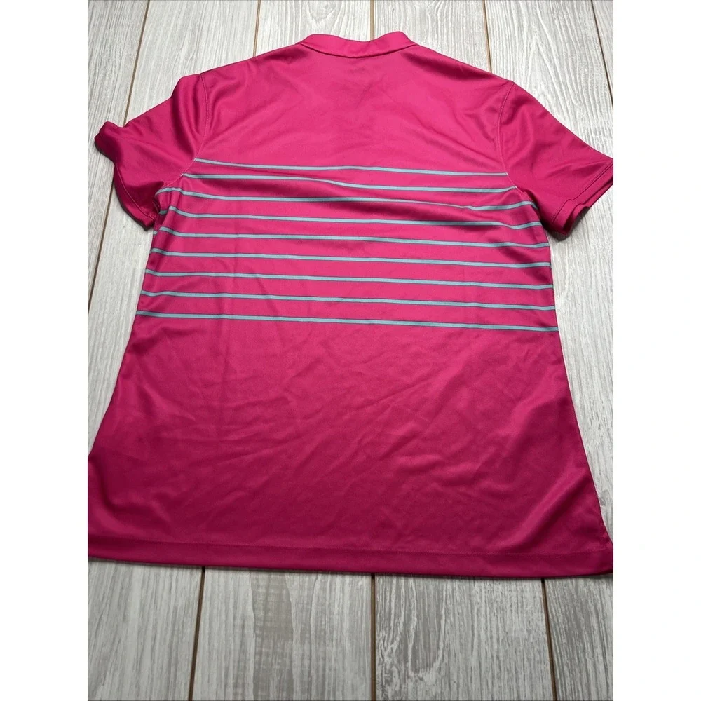 New Nike Womens Golf Short Sleeve Polo Womens Size Medium Pink